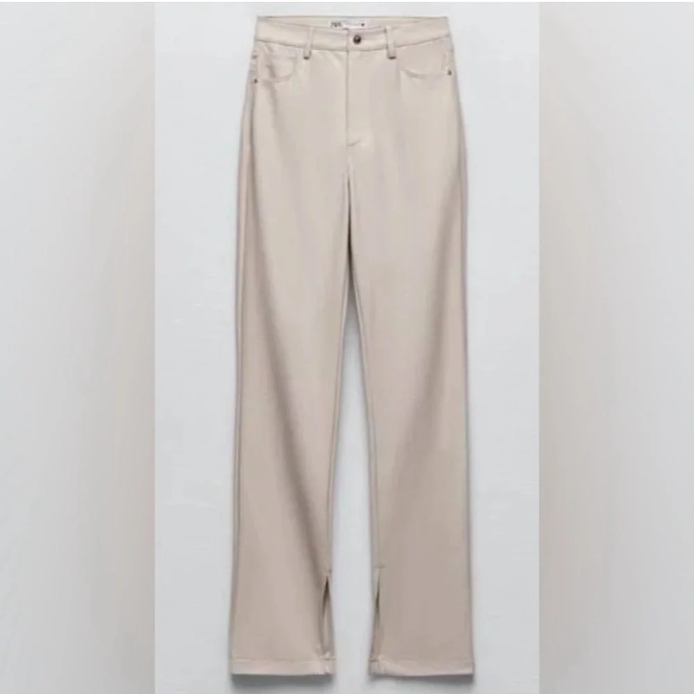 ZARA Faux Leather pants Size 4 - Picture 1 of 12